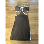Urban Outfitters  sexy dress brown and white beach outfit size xs NWT mini dress Photo 2
