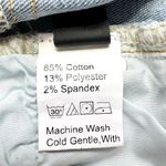 SheIn 🔃Star Stitch Trim Raw Hem Denim Shorts Photo 6