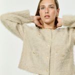 J.Crew NWT Collection Lady Jacket in Oat Latte Brushed Wool Blend 14 $348 Photo 11