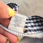 J. Crew Blue White Check Gingham Stretch Flat Front Mid Photo 4
