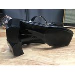 Jeffrey Campbell  JAMM-3 Jelly Slide Sandals Women's US 8 Black Jelly High Heel Photo 4