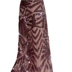 Stunning Girl on‎ a Vine Pink Sheer Sequin Tapered Pants, Large Concert Festival Photo 2