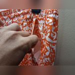 Ann Taylor NWT  Orange and White Paisley Trousers SZ-10 Photo 6