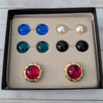 Vintage Kenneth Jay Lane Clip On Earrings K.J.L Interchangeable Earring Set Photo 1