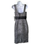 NWT THEIA 2 Metallic Striped Sheath Sleeveless Dress Photo 1
