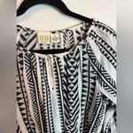 Nwt Boo Gemes Rosy Black and White Embroidered Blouse Photo 3