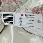 Superga  X LoveShackFancy Floral Sneakers Ribbon Laces Low Top Size 8 Coquette Photo 14
