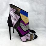 Giuseppe Zanotti Olinda Patchwork Leather Embellished Snakeskin Ankle Boots 39 Photo 1