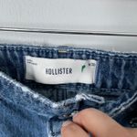 Hollister y2k  Denim Mini Skirt Blue Distressed Low Rise Size Women's 30 Photo 4