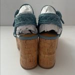 Nine West NWOT  Comiele Wedge Sandals — Medium Blue • US 10 M ♣️ Photo 4