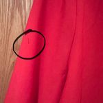 ZARA Ruffled Bell Sleeve Open Front Cropped Blazer Jacket Red Size Small Photo 14