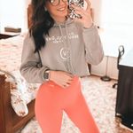 Whitney Simmons Cropped Hoodie Gray Photo 1