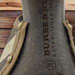 Burberry Leather Nova Check Canvas Slingback Pumps 38 Photo 7