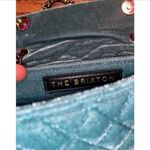 Kurt Geiger NWOT  Mini Brixton Velvet Shoulder bag quilted lock beaded crossbody. Photo 3