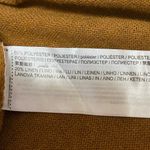 Mango MNG Tan Caramel Sleeveless V Neck Button Up Vest Tank Mini Dress Size S Photo 3