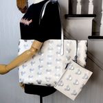 Kate Spade X Disney Silver Mickey Mouse Embossed Shoulder Bag Tote Photo 14