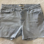 Levi's  Jean Cutoff Shorts Women's 31 High Rise Stretch‎ Distressed Raw Hem Photo 0
