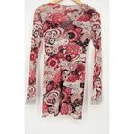 Sweet Pea by Stacy Frati Women’s Sheer Top/Dress – Small – Y2K Eclectic 70s Red Photo 5