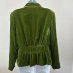 Daisy Fuentes  Green Velvet Blazer, Sz: 10 (b33) Photo 2