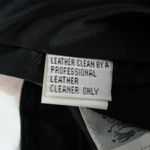 Vtg Together Black Leather Pants Womens 6 High Rise Tapered Leg 90s Minimalist Photo 8