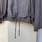 David Valls Lagenlook Linen Zip Front Shirt Cardigan Size M Brown Oversized Size M Photo 4