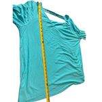 Attitudes By Renee Turquoise Lightweight Stretch Pullover Cowl Back Top 1x NWT Blue Photo 5