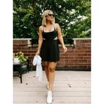 Abercrombie & Fitch Black and White Tennis Dress with Cutouts XS Petite Photo 1