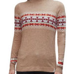 Woolrich  wildview crew fair isle sweater wool alpaca brown size‎ medium Photo 0