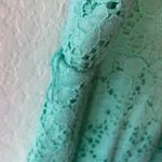 Lane Bryant  Dress Sea Green Lace Sleeveless Dress Sz 20 EUC Plus Dress Photo 7