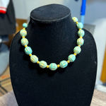 Source Unknown Vintage Women's Chunky Necklace Multicolor 18" Blue Seed Bead Spacers Photo 0