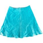 Ann Taylor Petites 2 Electric Blue Midi Fit and Flair Skirt Retro Y2K Pleated Photo 0