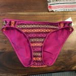 Becca Driftwood Adela Crochet Hipster Bikini Bottom Swim Pomegranate NEW Size S Photo 1