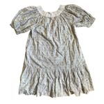 Olivia James The Label Anna Dress Scoop Neck Puff Sleeve Flounce Hem Size Medium Purple Photo 1