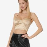 Free People Intimately by Casino Royal Bram Womens Latte Beige Crop Top Size XL Photo 0