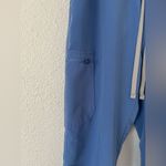 FIGS  High Waisted Yola Skinny Scrub Pants in capri blue sz small Photo 4