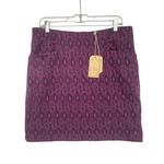 Fat Face Jennie Ikat Purple Patterned Mini Skirt 10 Photo 3