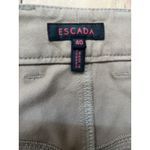 #3 Women's Dark Peanut Butter Tan Color, Twill Pants by ESCADA, Size: 40 Size 10 Photo 6