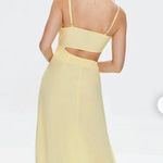 Forever 21 Yellow Cutout MIDI Dress  Photo 2