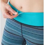 Lululemon Pace Rival Crop Space Dye Twist Turquoise Blue Legging Pocket Photo 4