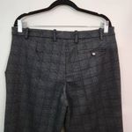 Calvin Klein  Gray Plaid Cropped Pants Size 10 Modern Fit Plaid Trousers Photo 4