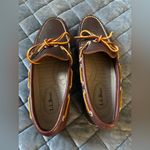 L.L. Bean women’s Loafers Leather Shoes Dress Size 7M flats Brown Photo 6