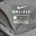 Nike Dri Fit Workout Capri Wide Leg Pants Womens Medium Black Elastic Wide Waist Photo 7