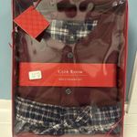 Club Room Men's Sz S Knit Pajama Set Long Sleeve Henley Top Elastic Waist Pants Photo 0