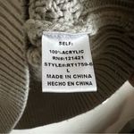 Ellison  Gray Cable Knit Wide Sleeve Sweater Photo 6