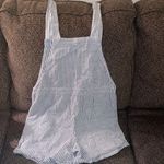 Cali 1850 ✨ Striped Linen Bland Short Overalls✨ Photo 3