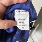 Lush Clothing Lush Midnight Blue and Black Patterned Dress Photo 4