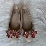 Melissa Women's Doll Rose Gold Butterfly Ballet Flats Nude Size 8 Photo 1