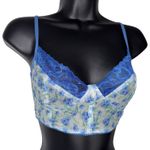 Fairy‎ Floral Mesh Lace Corset Style Bustier Size M Photo 3