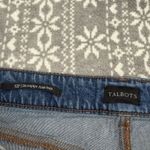 Talbots  Stovepipe Ankle Jean Kingston Wash Size 12 Petite Blue Casual Denim Photo 3