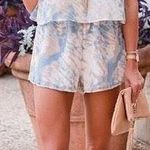 Honey Punch Sky Tie Dye Romper Photo 0